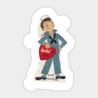 Gobs of Seamen on Valentine's Day Sticker